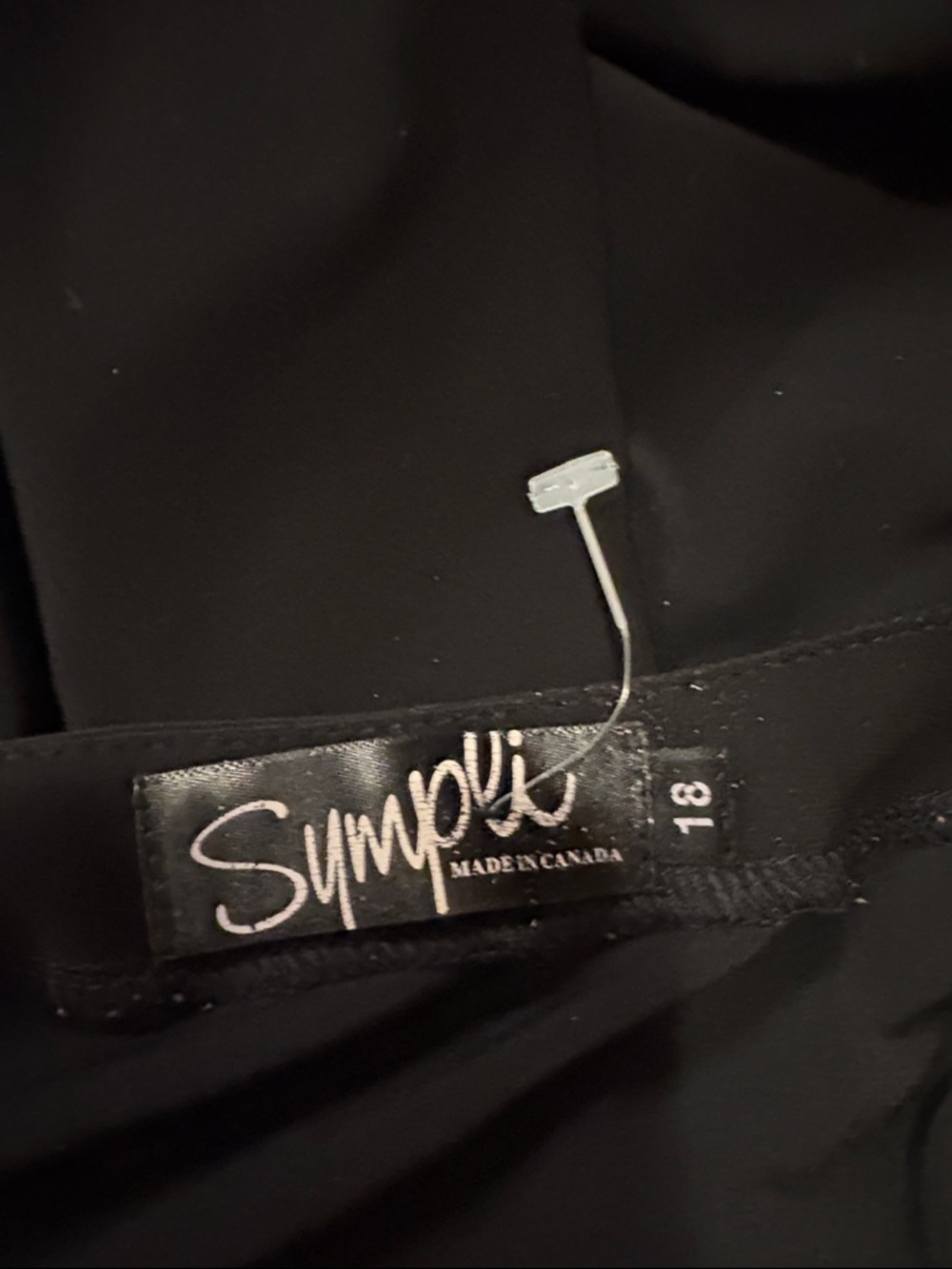 Sympli Black V-Neck Button-Down Long Sleeve Tunic - Picture 9 of 9